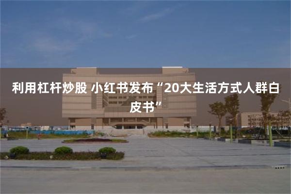 利用杠杆炒股 小红书发布“20大生活方式人群白皮书”