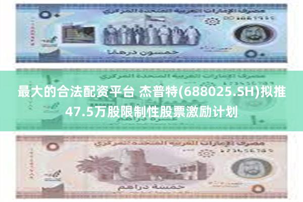 最大的合法配资平台 杰普特(688025.SH)拟推47.5万股限制性股票激励计划